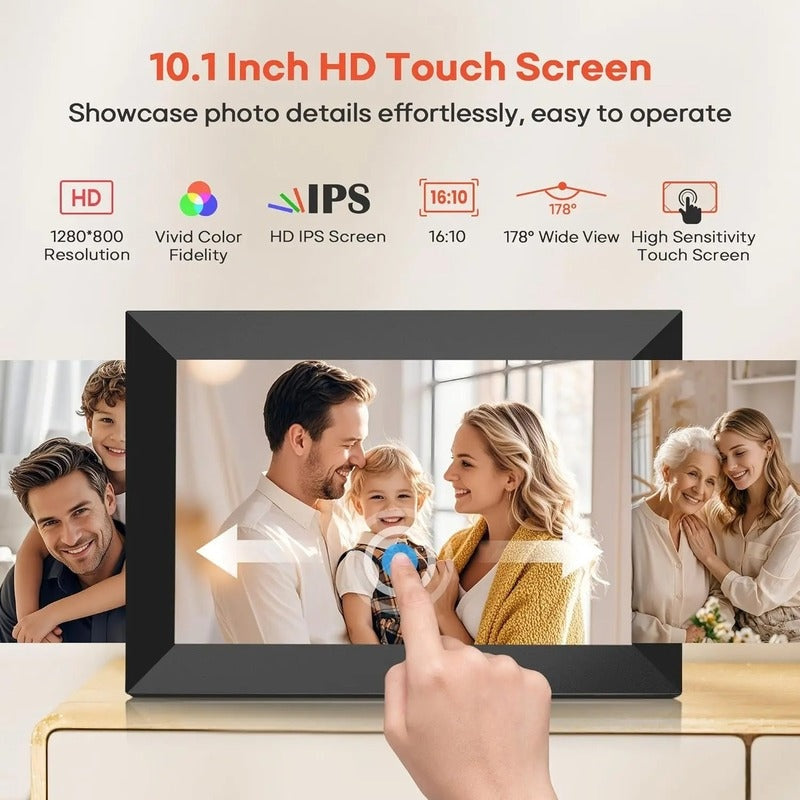 10.1 Inch WiFi Digital Photo Frame HD Touchscreen