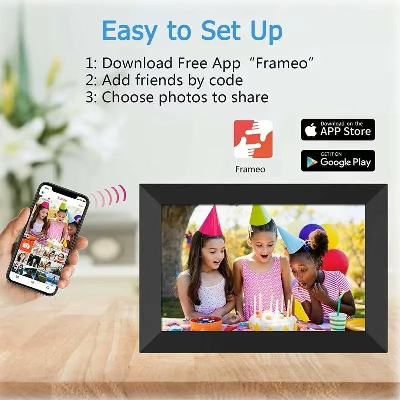 10.1 Inch WiFi Digital Photo Frame HD Touchscreen