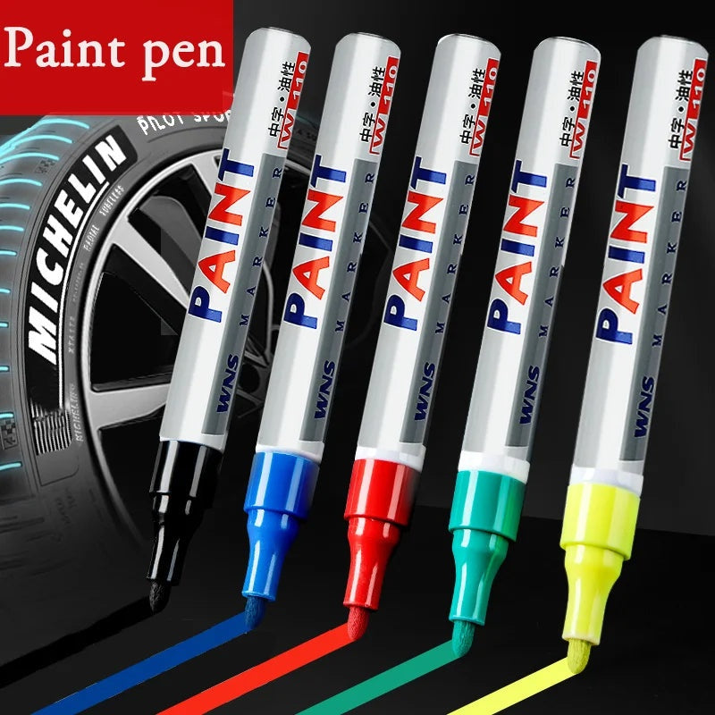 12-Color Waterproof Permanent Paint Markers for Tires and Art