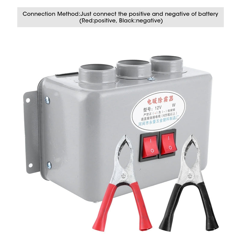 12V Car Heater with 3 Vents, 600W-800W Fast Heating