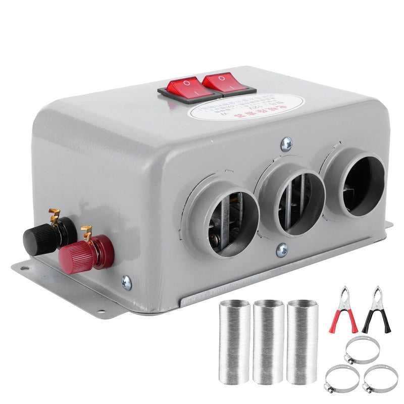 12V Car Heater with 3 Vents, 600W-800W Fast Heating