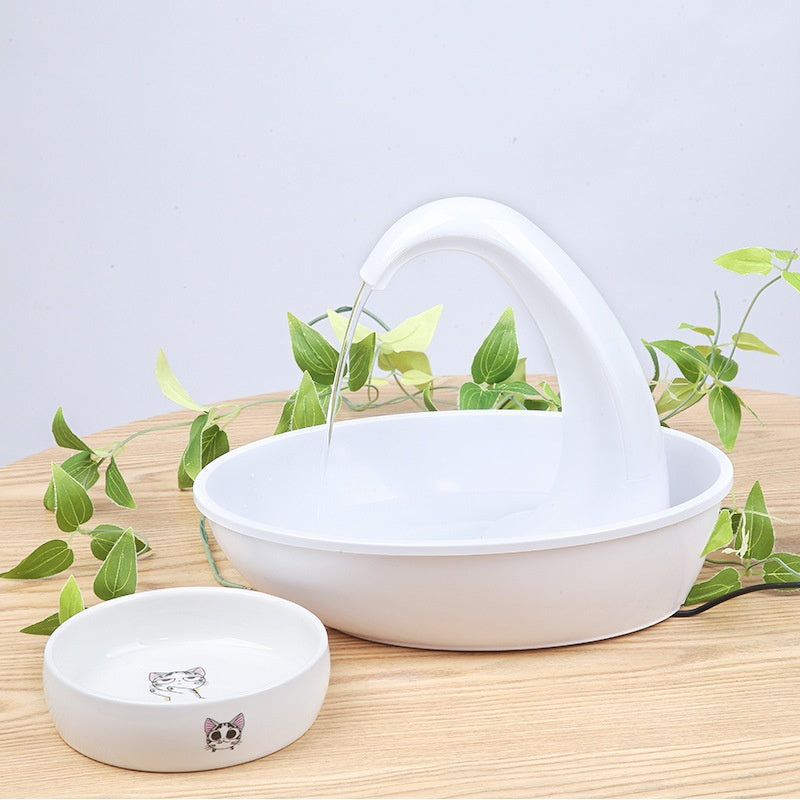 12V Silent Pet Water Fountain with Filter, 1.8L Capacity