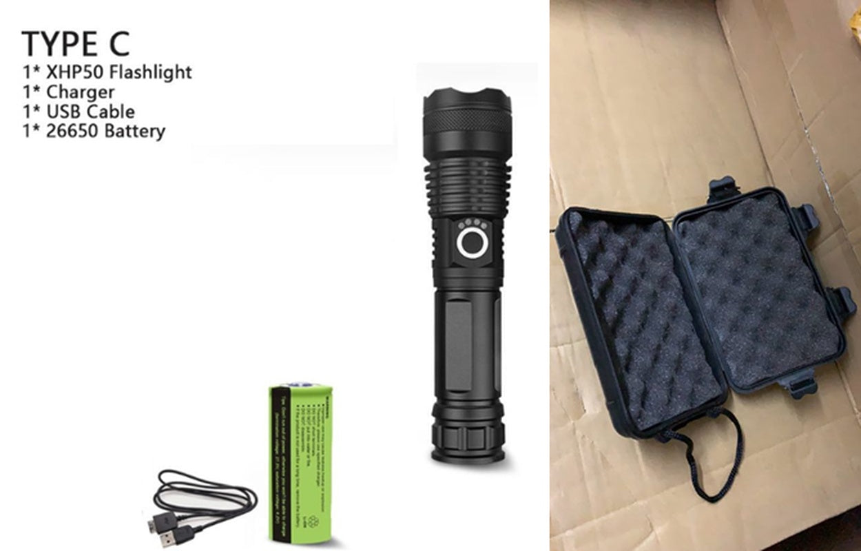 150000 Lumens XHP70.2 Most Powerful Usb Led Flashlight