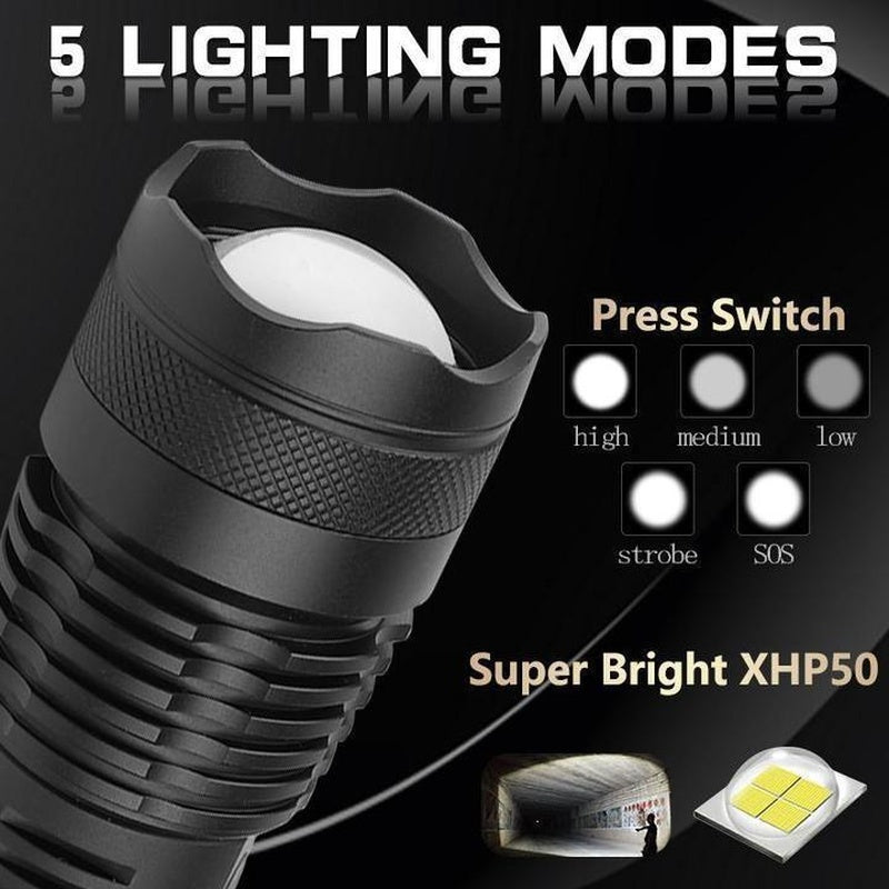 150000 Lumens XHP70.2 Most Powerful Usb Led Flashlight