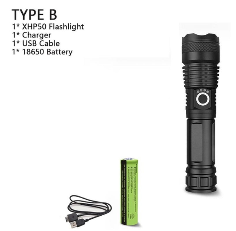 150000 Lumens XHP70.2 Most Powerful Usb Led Flashlight