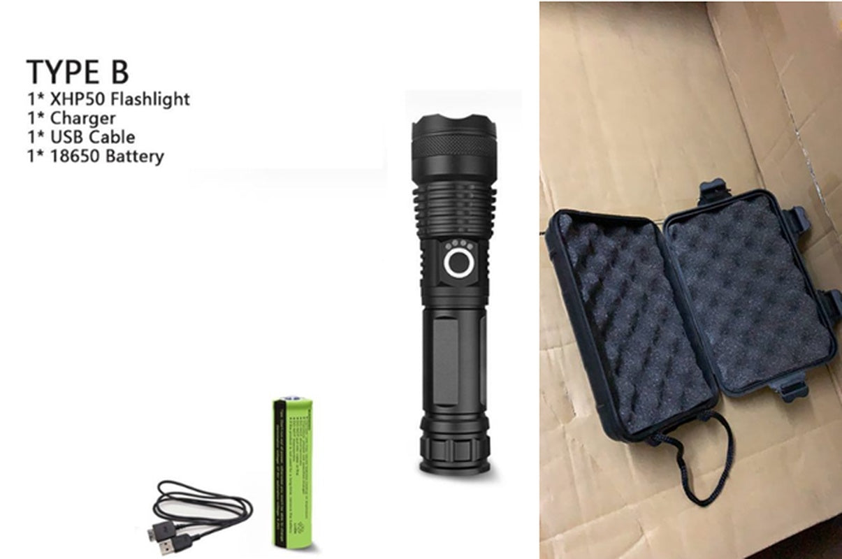 150000 Lumens XHP70.2 Most Powerful Usb Led Flashlight