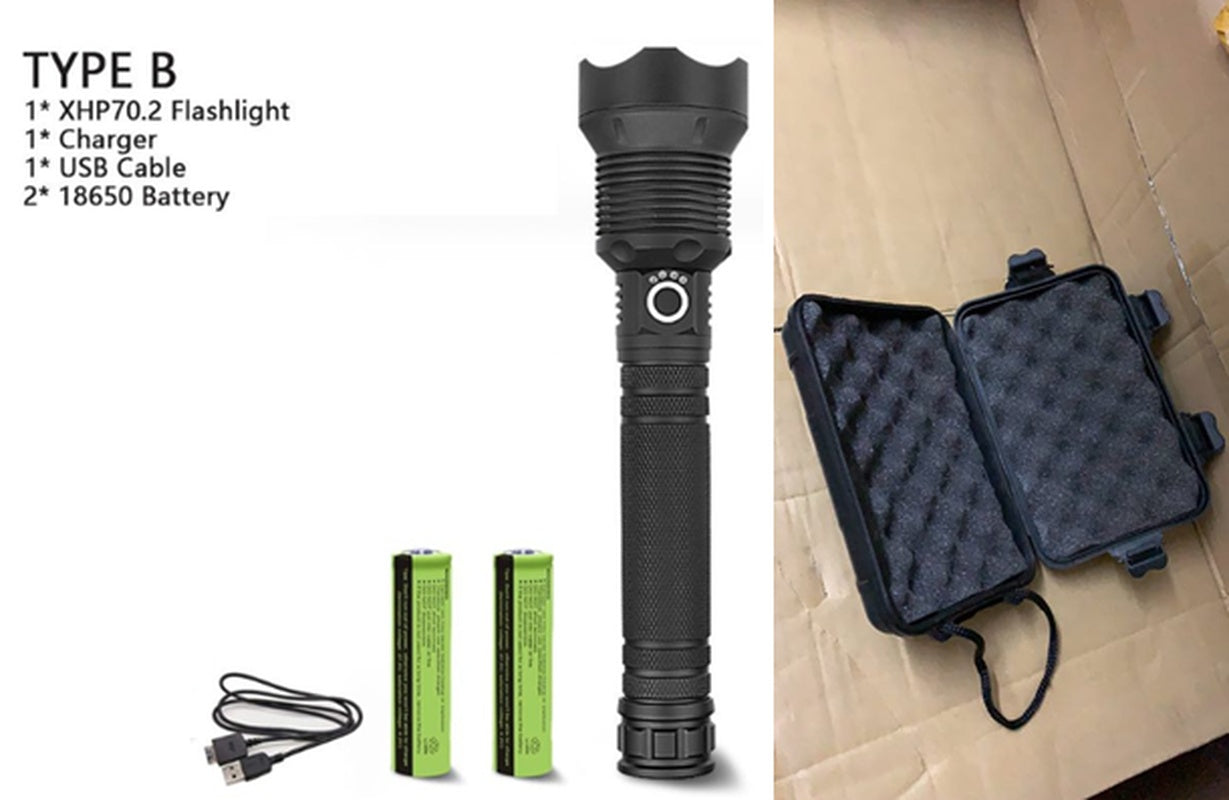 150000 Lumens XHP70.2 Most Powerful Usb Led Flashlight