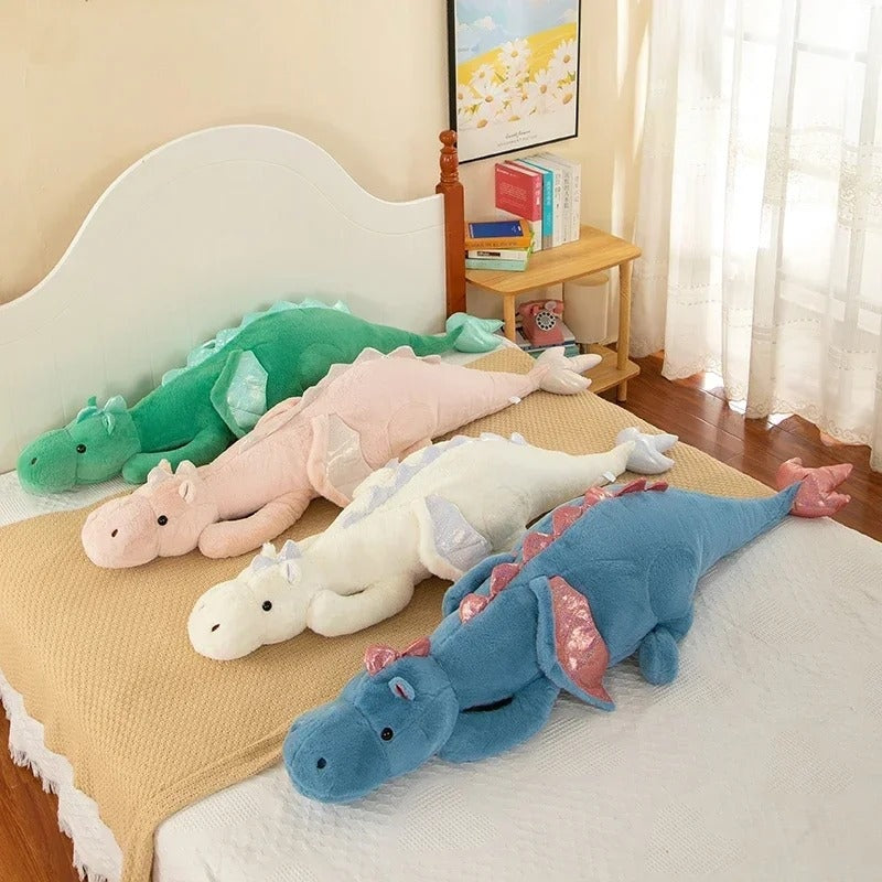 150cm Flying Dragon Stuffed Dinosaur Pillow for Kids