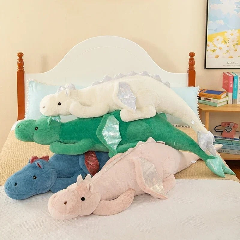 150cm Flying Dragon Stuffed Dinosaur Pillow for Kids