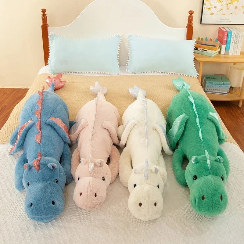 150cm Flying Dragon Stuffed Dinosaur Pillow for Kids
