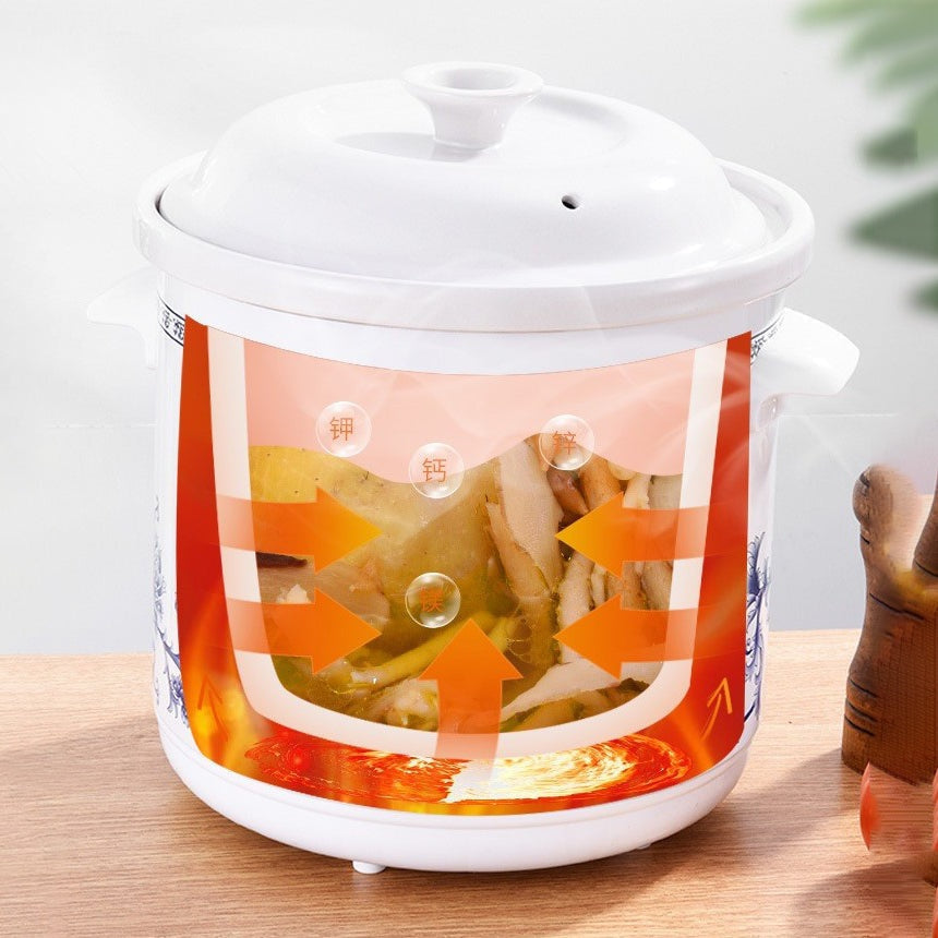 1.5L Mini Electric Slow Cooker with Ceramic Liner