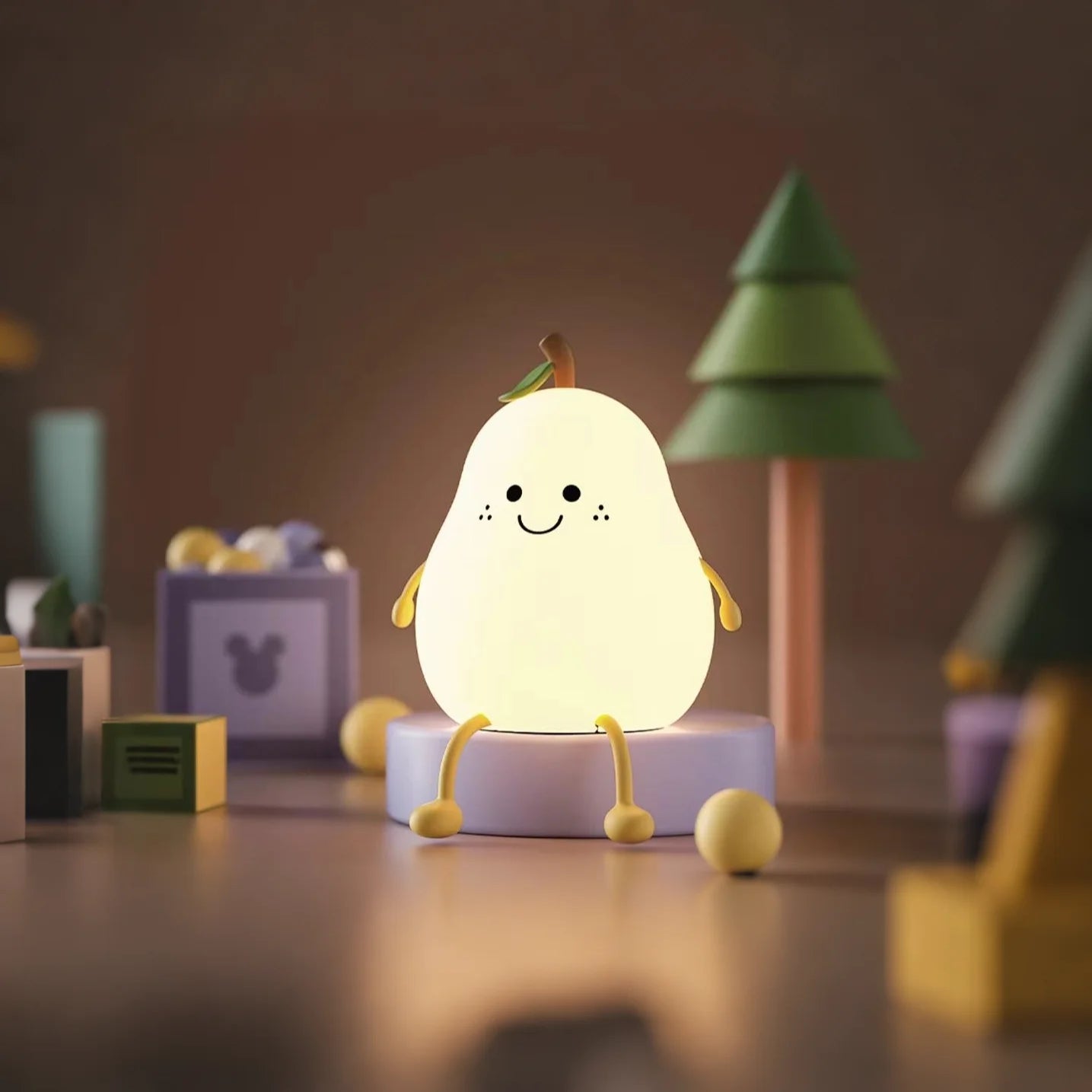 Glarefusion Adorable Decorative Pear Night Light