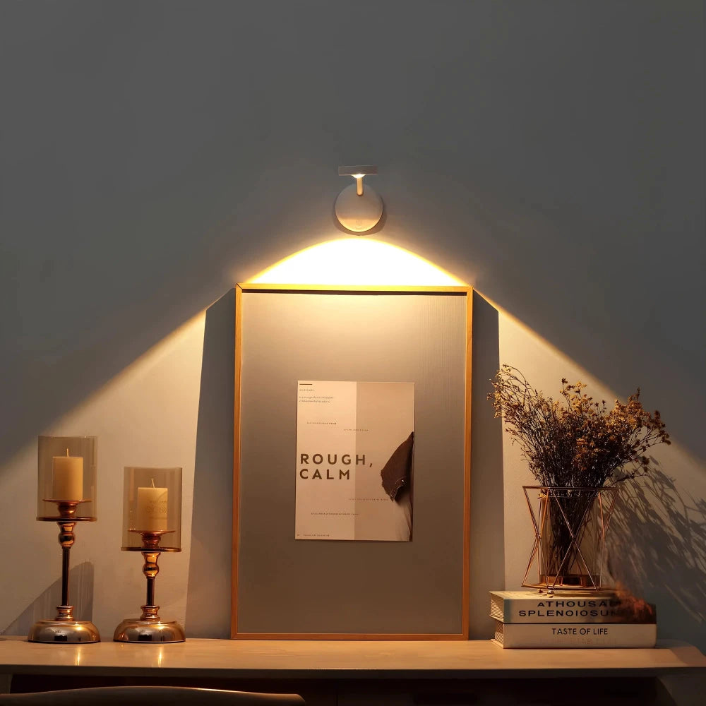 Wireless Motion Sensor Wall Light USB Rechargeable LED