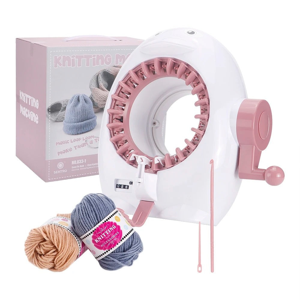 22 Needles Knitting Machine Kit with Row Counter