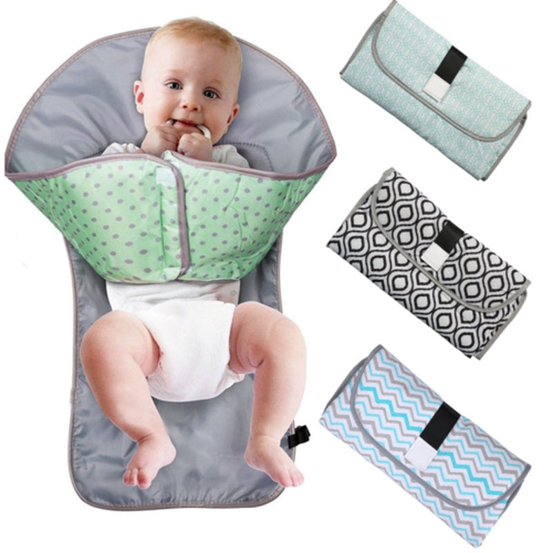 3 In 1 Waterproof Changing Pad Diaper Travel Multifunction Portable Baby