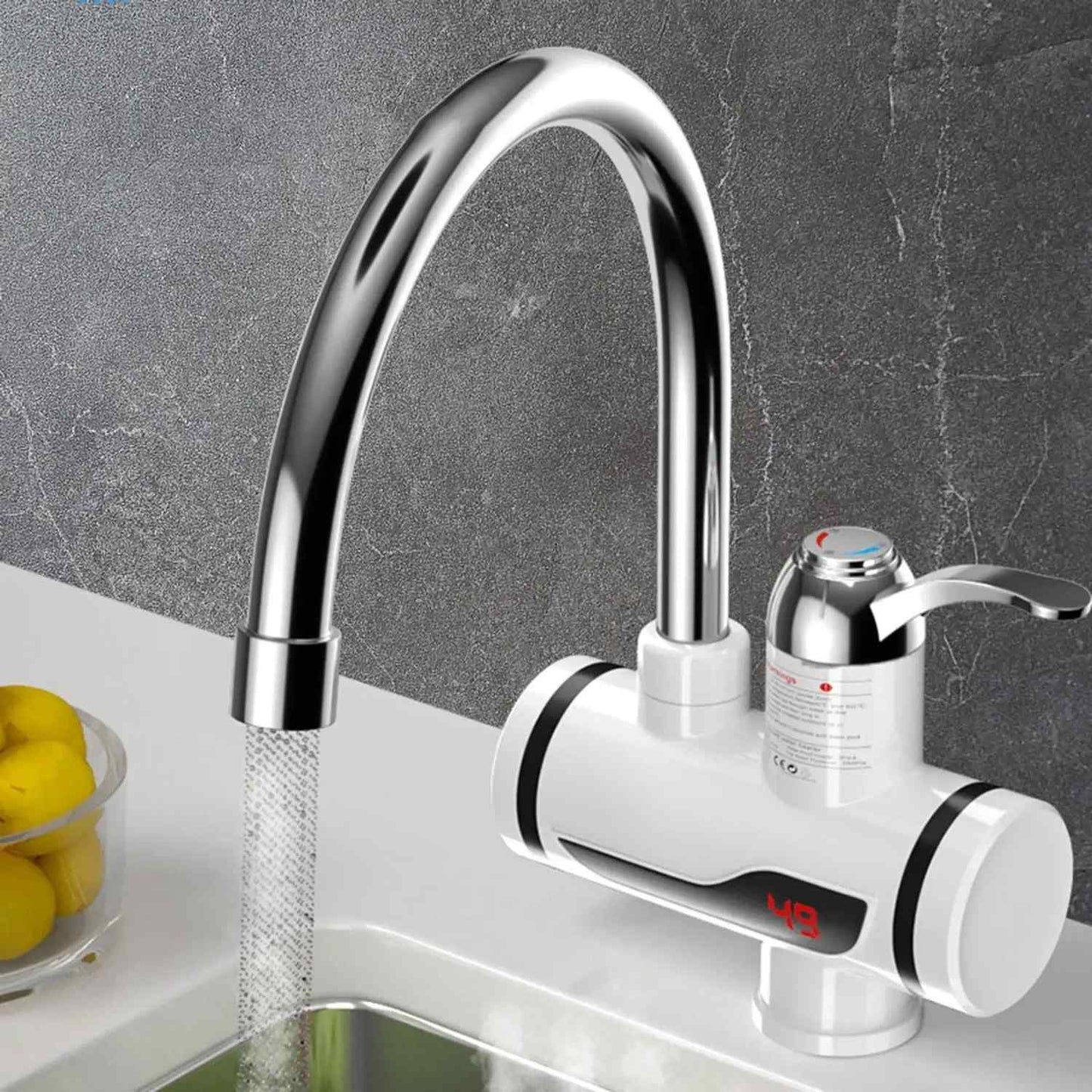 3000W Electric Instant Hot Water Faucet with Digital Display