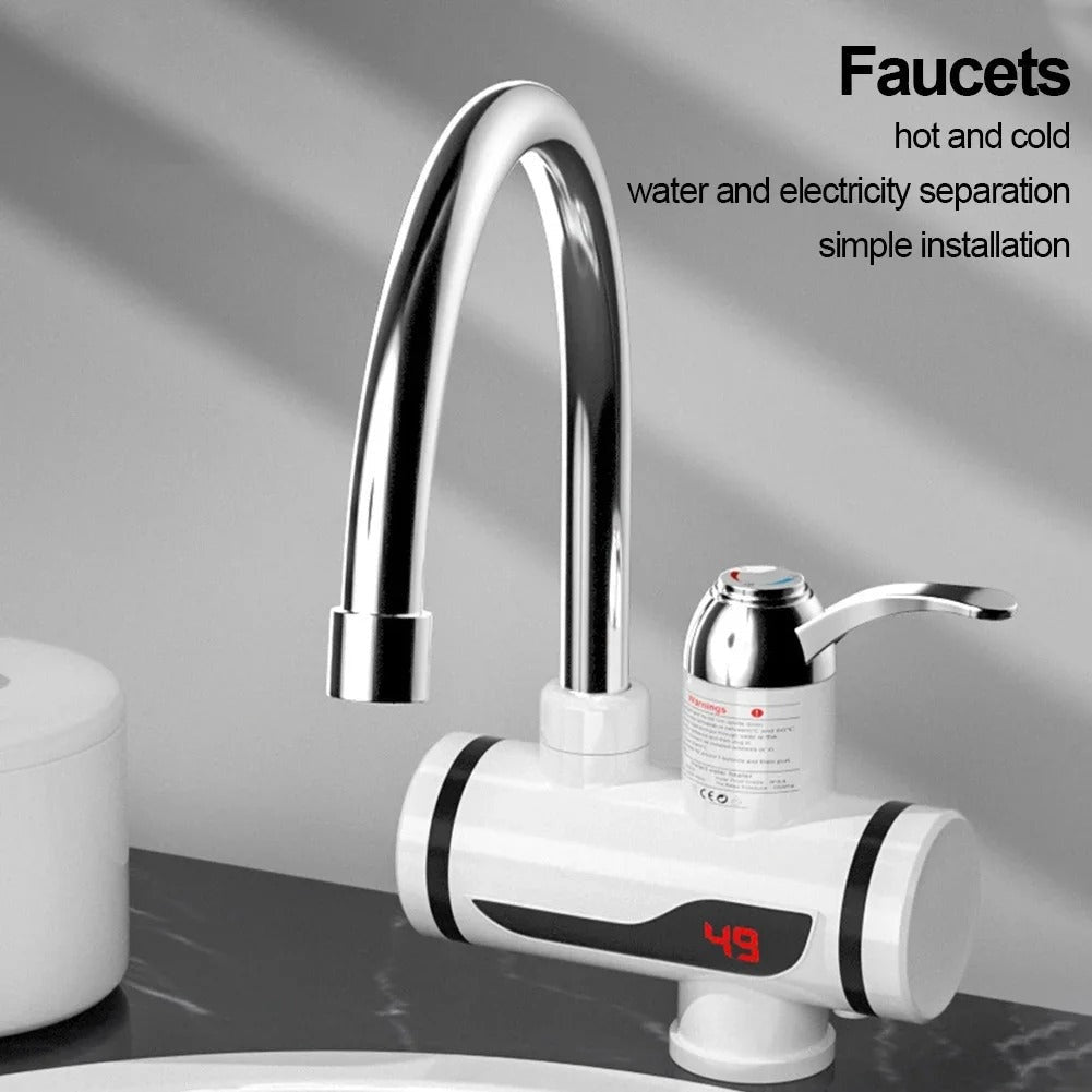 3000W Electric Instant Hot Water Faucet with Digital Display