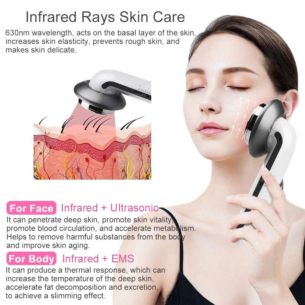 3-in-1 EMS Ultrasonic Slimming Massage Device