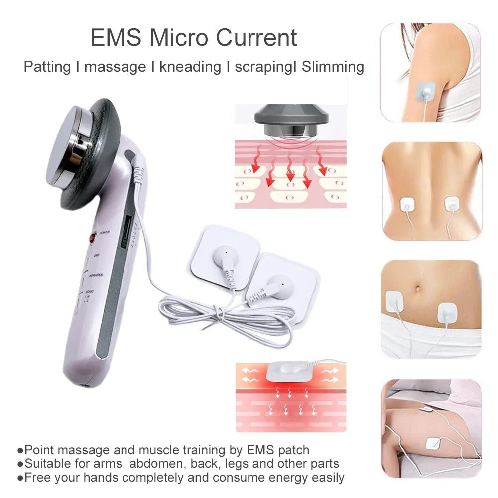 3-in-1 EMS Ultrasonic Slimming Massage Device