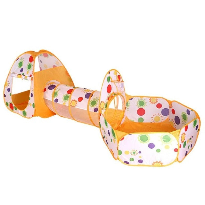 3-in-1 Kids Ball Pit Tent with Tunnel