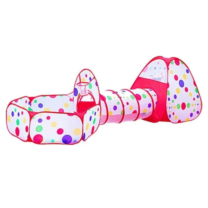 3-in-1 Kids Ball Pit Tent with Tunnel