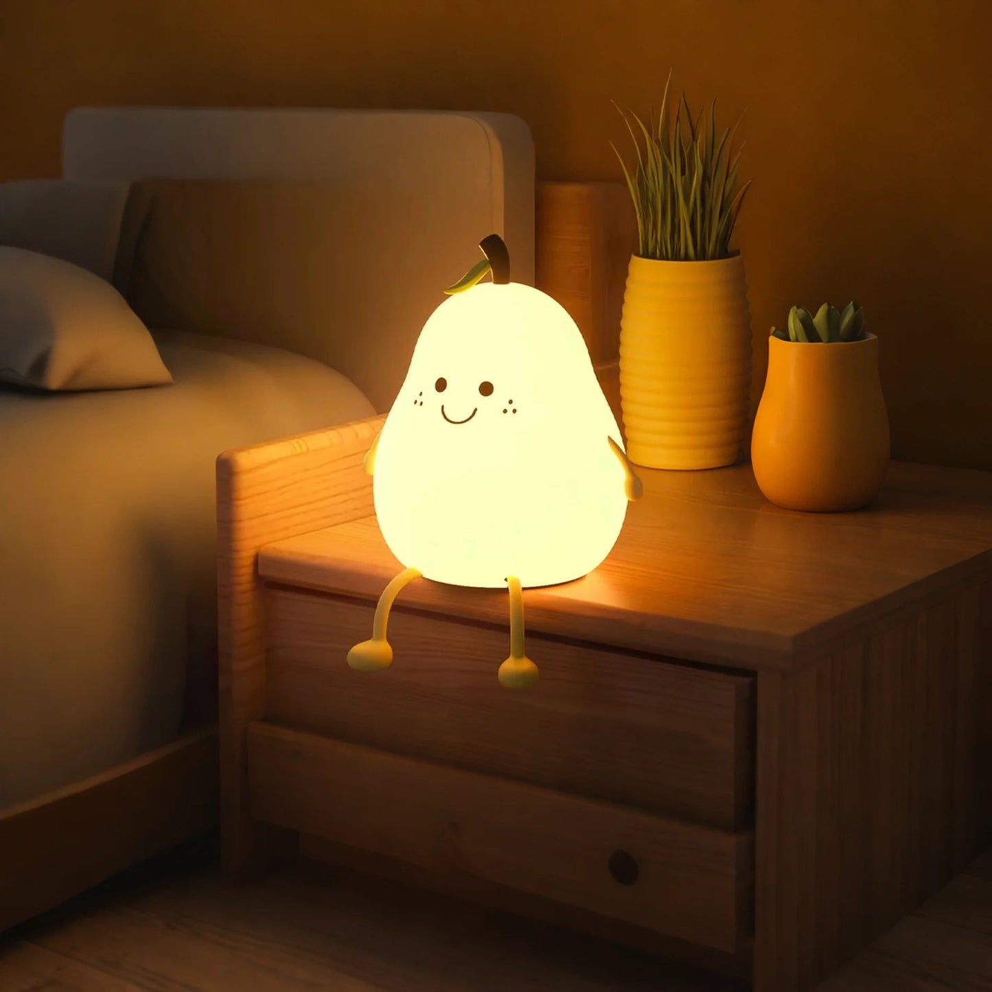 Glarefusion Adorable Decorative Pear Night Light