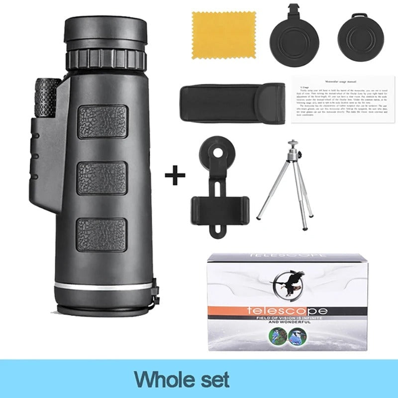 40x60 Zoom Waterproof Monocular Mobile Telescope