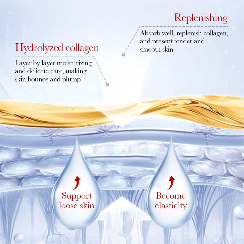 10pcs Collagen Hyaluronic Acid Forehead and Eye Mask Patches