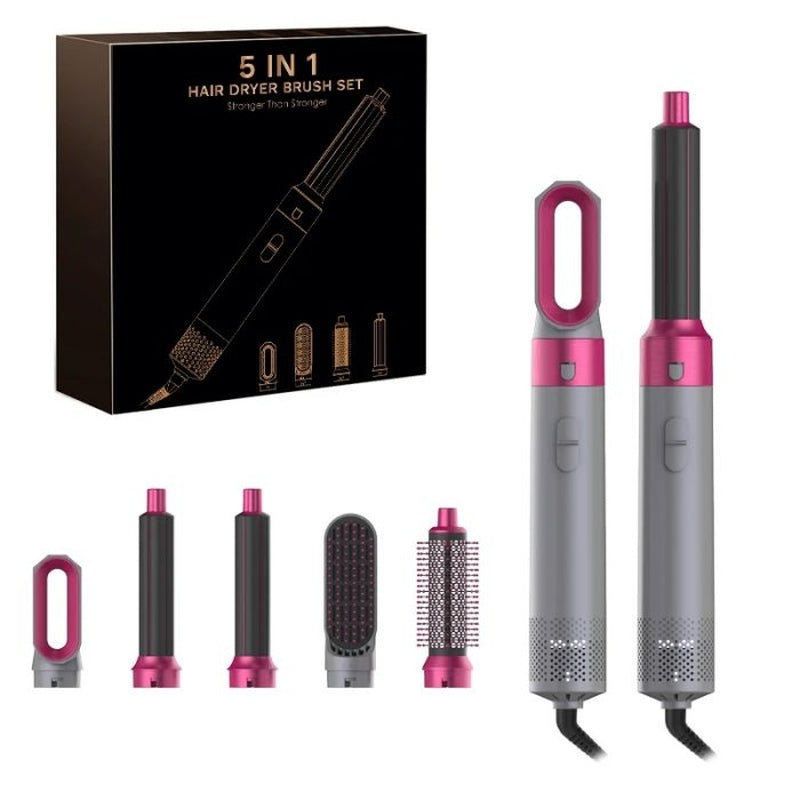 5-in-1 Hot Air Styler with Curling Irons & Combs