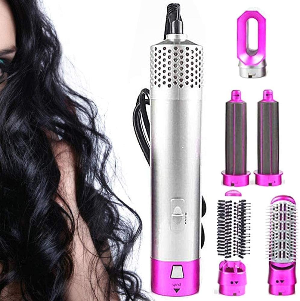 5-in-1 Hot Air Styler with Curling Irons & Combs