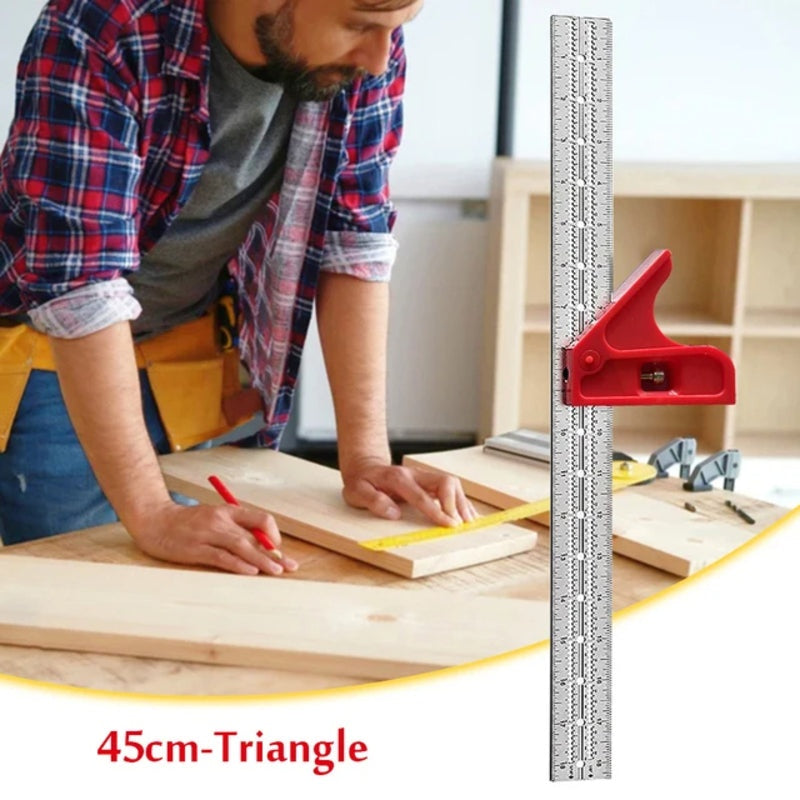 6-18 Inch Adjustable Combination Square Ruler for Woodworking