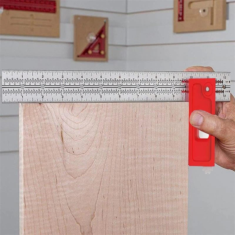 6-18 Inch Adjustable Combination Square Ruler for Woodworking