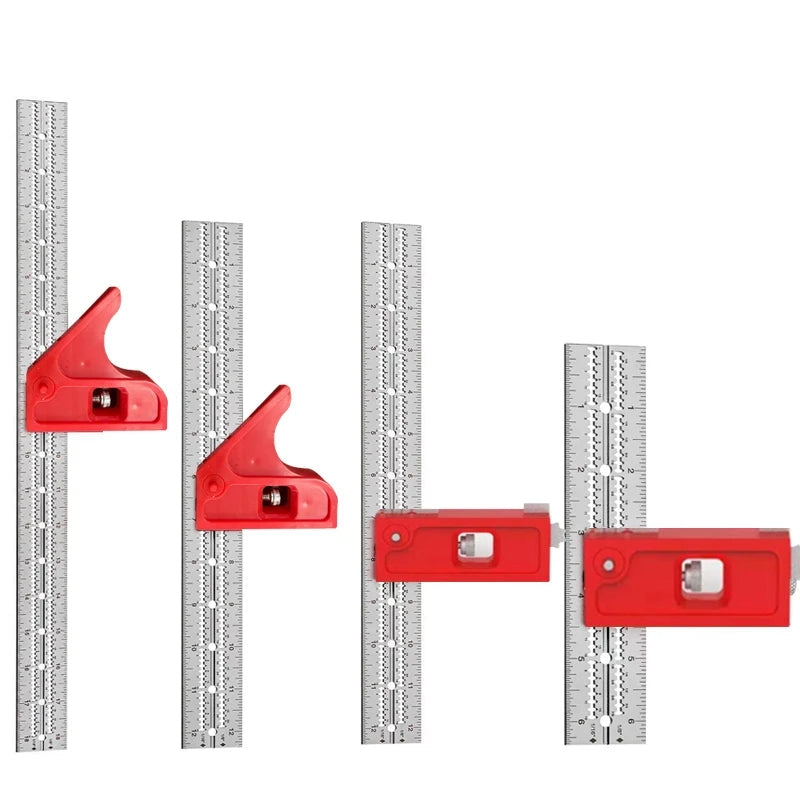 6-18 Inch Adjustable Combination Square Ruler for Woodworking