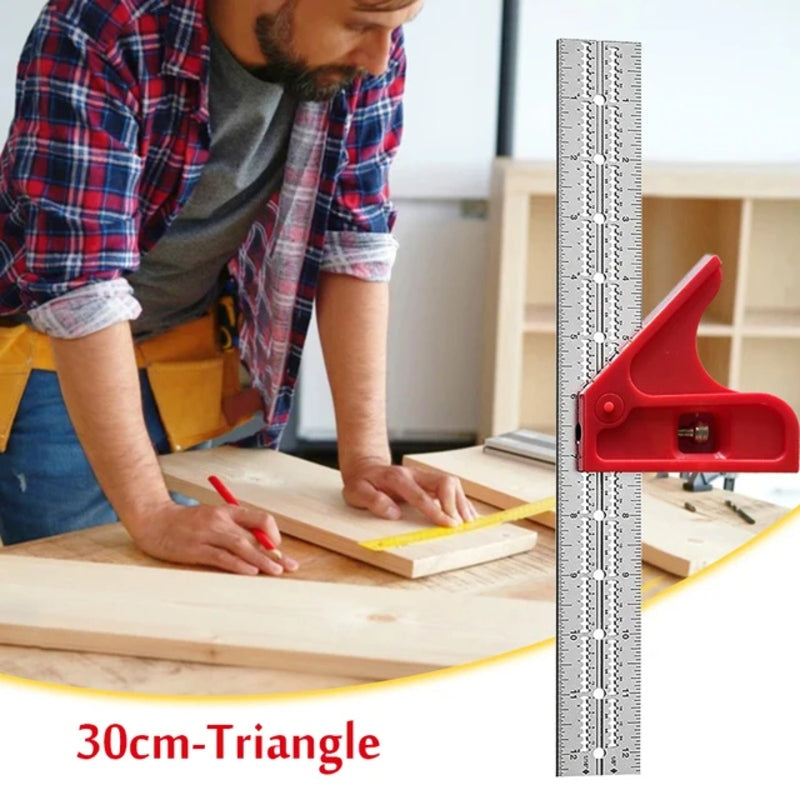 6-18 Inch Adjustable Combination Square Ruler for Woodworking