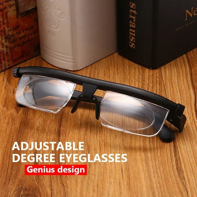 Adjustable Focus Reading Glasses for Myopia and Presbyopia Correction