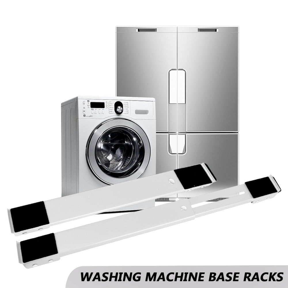 Adjustable Washing Machine Stand with Brake and Mobile Wheels