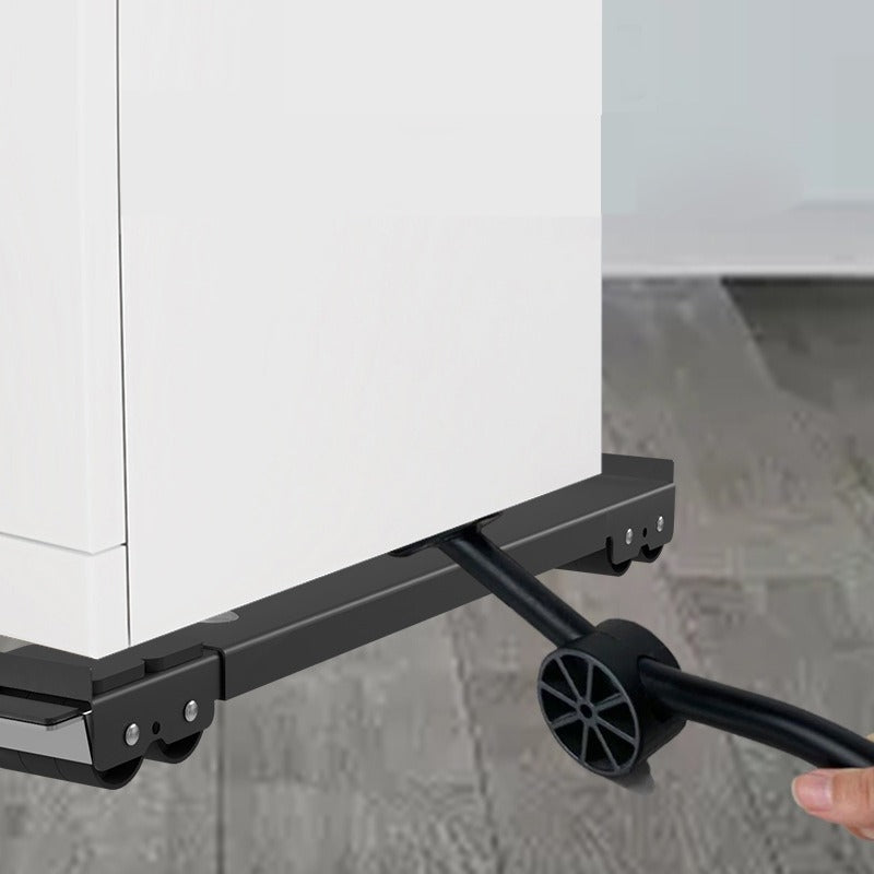 Adjustable Washing Machine Stand with Brake and Mobile Wheels