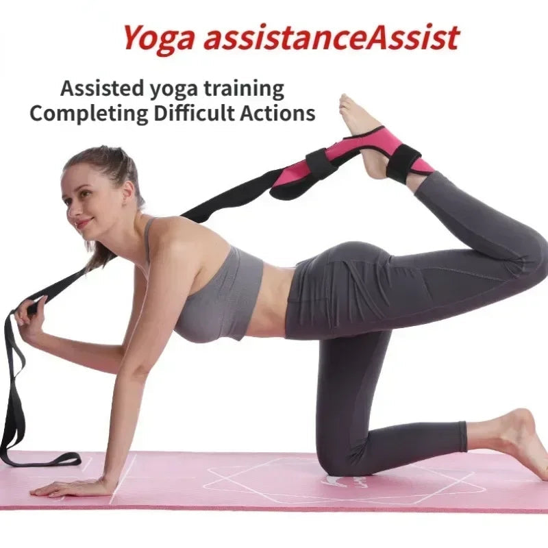 Adjustable Yoga Leg Stretching Strap for Flexibility and Rehabilitation
