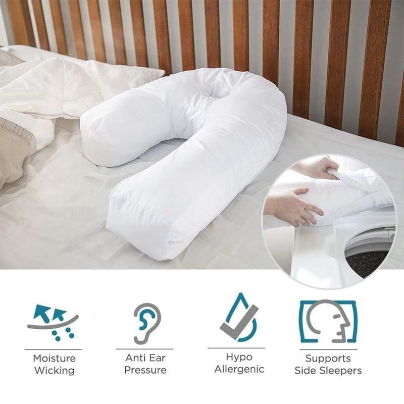 All New Side Sleeper Pillow, Anti-snoring Side Sleeping Fixed Sleeping Position U-shaped Pillow