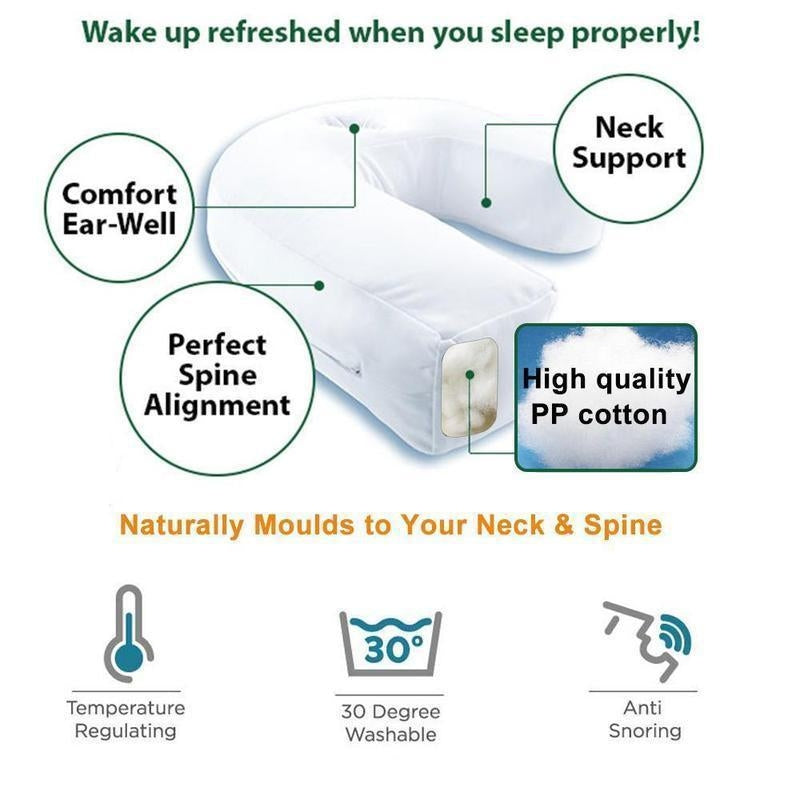 All New Side Sleeper Pillow, Anti-snoring Side Sleeping Fixed Sleeping Position U-shaped Pillow