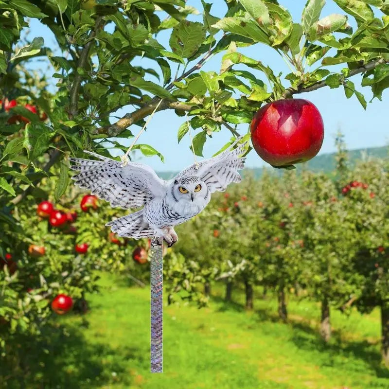 Double-Sided Reflective Owl Bird Repeller with Sound