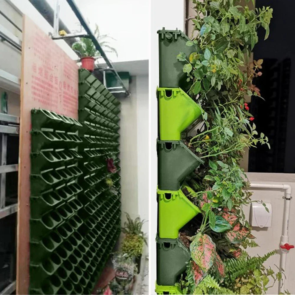 Stackable Self Watering Wall Planter Pots