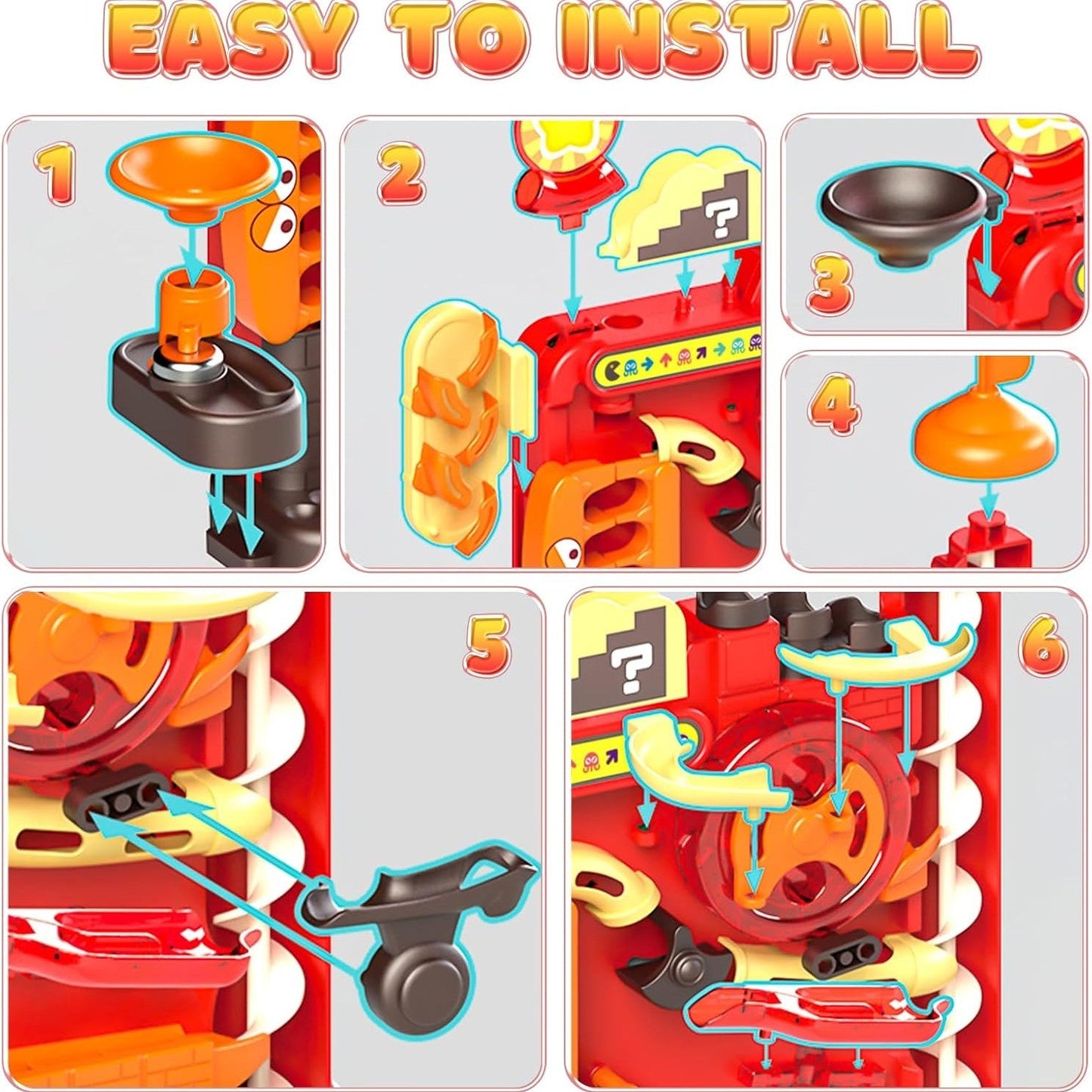 Interactive Track Game with a Multi-Layer Maze and 7 Challenging Levels, Safe Educational Toy for Ages 3+