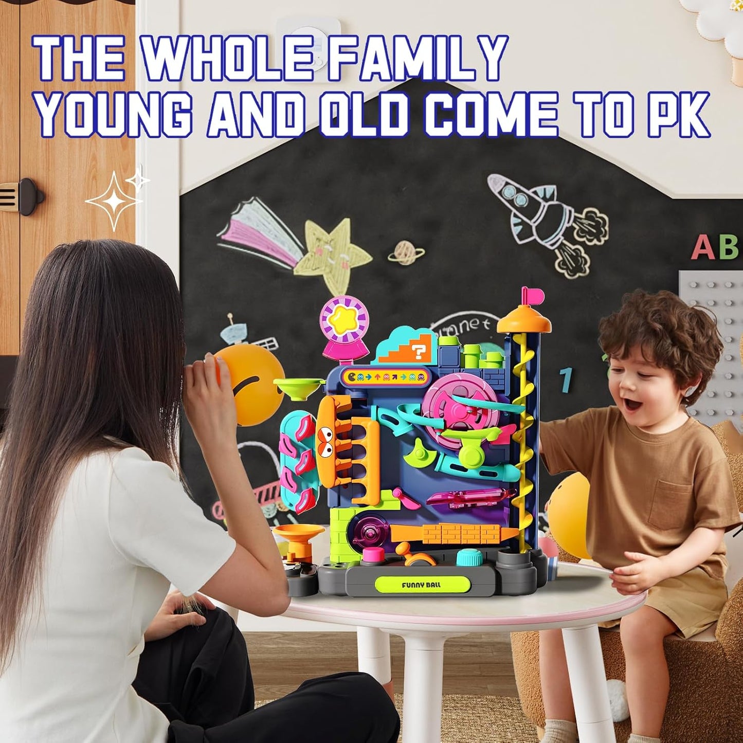 Interactive Track Game with a Multi-Layer Maze and 7 Challenging Levels, Safe Educational Toy for Ages 3+