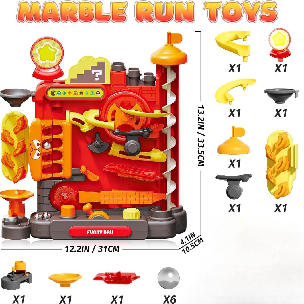 Interactive Track Game with a Multi-Layer Maze and 7 Challenging Levels, Safe Educational Toy for Ages 3+