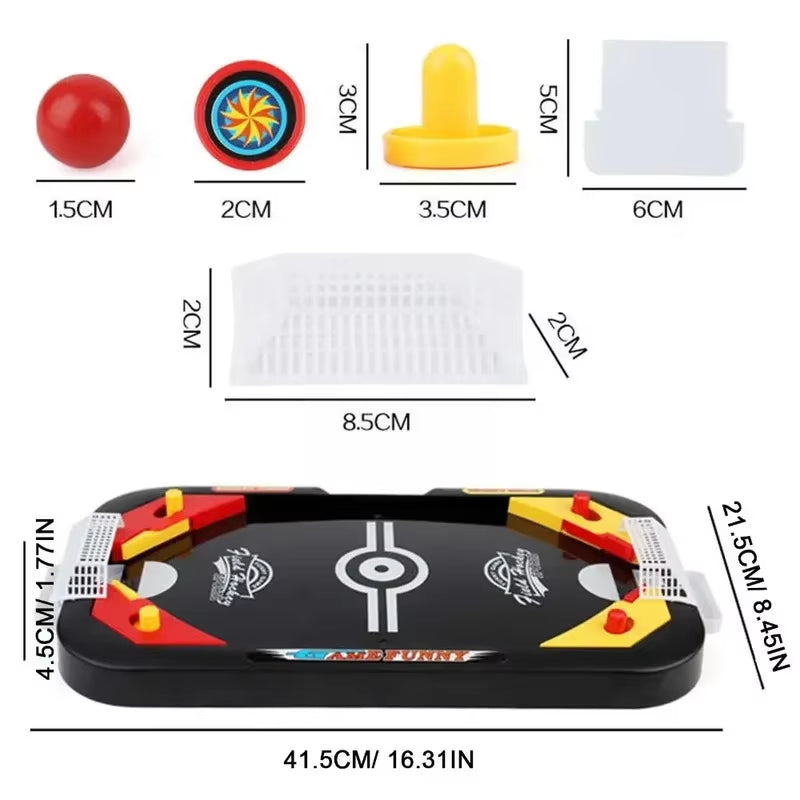 Mini Hockey Soccer with 2-in-1 Game Modes, Helps Improve Reflexes, Safe for Kids Ages 3+