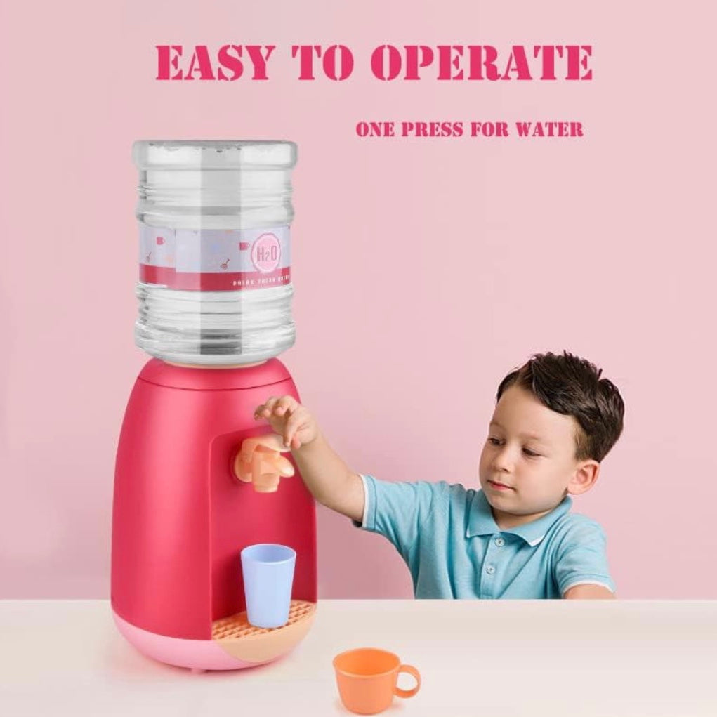 Montessori Mini Water Dispenser Toy Holds up to 1.8 Liters, Made of Non-Toxic ABS Plastic, Safe for Ages 3+