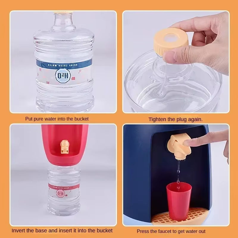 Montessori Mini Water Dispenser Toy Holds up to 1.8 Liters, Made of Non-Toxic ABS Plastic, Safe for Ages 3+