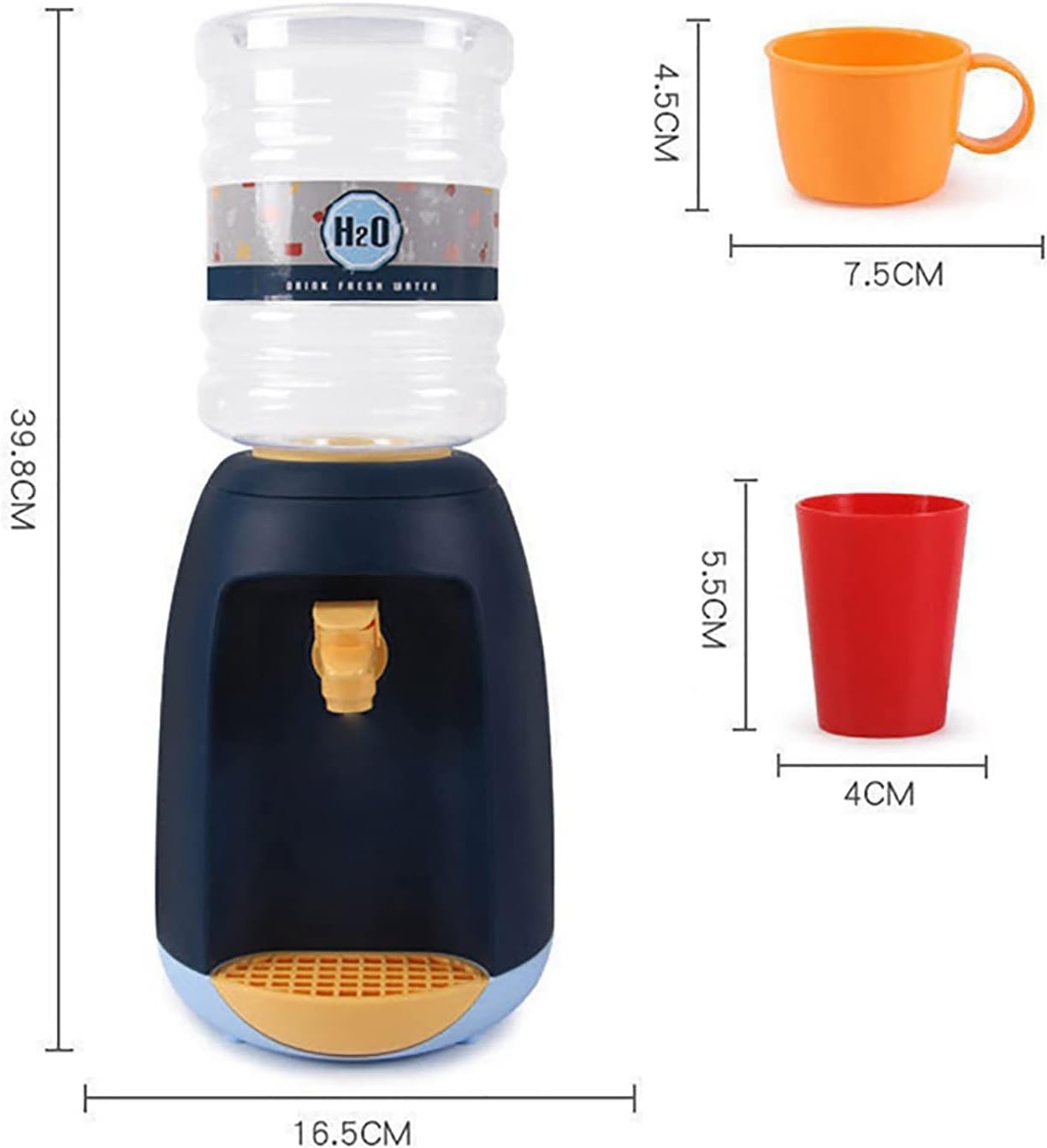 Montessori Mini Water Dispenser Toy Holds up to 1.8 Liters, Made of Non-Toxic ABS Plastic, Safe for Ages 3+