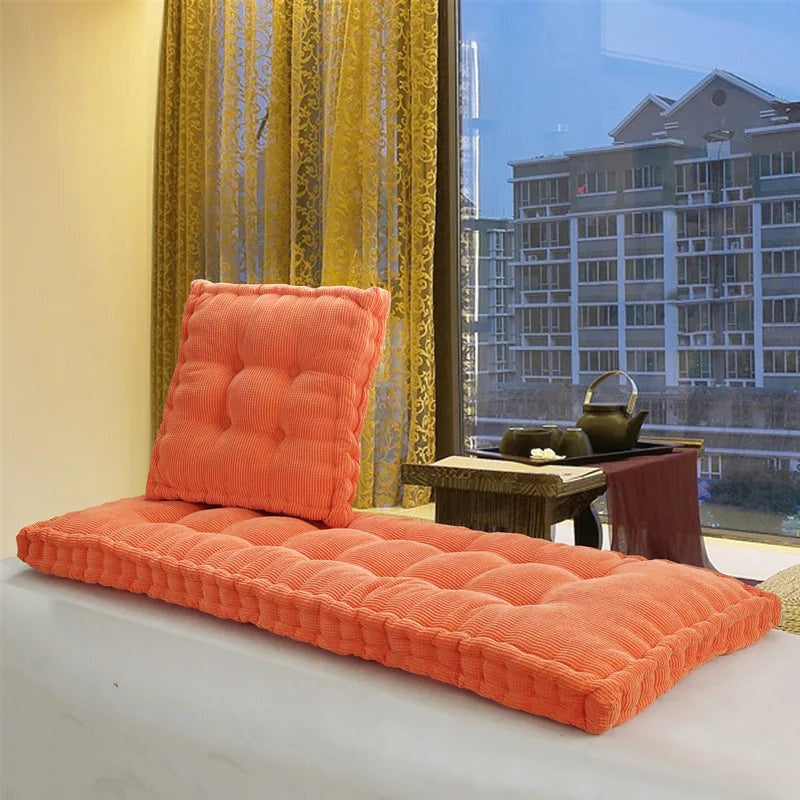 Oversized Thickened Long Bench Cushion Pad Green
